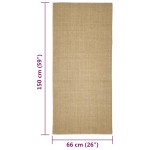 vidaXL Covor din sisal pentru zgâriat, 66x150 cm