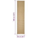 vidaXL Covor din sisal pentru ansamblu de zgâriat, 66x300 cm