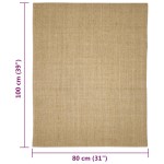 vidaXL Covor sisal pentru stâlp de zgâriat, 80x100 cm vidaXL Covor sisal pentru stâlp de zgâriat, 80x100 cm