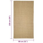 vidaXL Covor din sisal pentru ansamblu de zgâriat, 80x150 cm vidaXL Covor din sisal pentru ansamblu de zgâriat, 80x150 cm