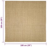 vidaXL Covor din sisal pentru stâlp de zgâriat, 100x100 cm vidaXL Covor din sisal pentru stâlp de zgâriat, 100x100 cm