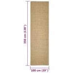 vidaXL Covor din sisal pentru stâlp de zgâriat, 100x350 cm vidaXL Covor din sisal pentru stâlp de zgâriat, 100x350 cm