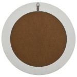 vidaXL Oglindă de perete în stil baroc, alb, 50 cm