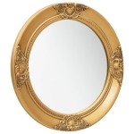 vidaXL Oglindă de perete în stil baroc, auriu, 50 cm vidaXL Oglindă de perete în stil baroc, auriu, 50 cm