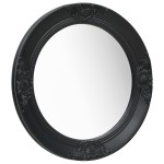 vidaXL Oglindă de perete în stil baroc, negru, 50 cm vidaXL Oglindă de perete în stil baroc, negru, 50 cm