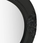 vidaXL Oglindă de perete în stil baroc, negru, 50 cm vidaXL Oglindă de perete în stil baroc, negru, 50 cm
