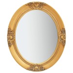vidaXL Oglindă de perete în stil baroc, auriu, 50 x 60 cm vidaXL Oglindă de perete în stil baroc, auriu, 50 x 60 cm