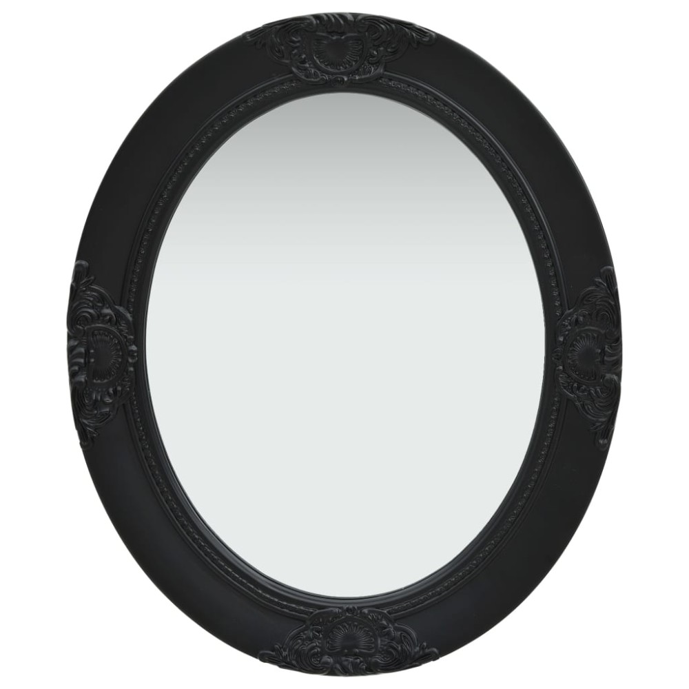 vidaXL Oglindă de perete în stil baroc, negru, 50 x 60 cm