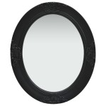 vidaXL Oglindă de perete în stil baroc, negru, 50 x 60 cm vidaXL Oglindă de perete în stil baroc, negru, 50 x 60 cm