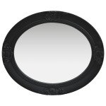 vidaXL Oglindă de perete în stil baroc, negru, 50 x 60 cm vidaXL Oglindă de perete în stil baroc, negru, 50 x 60 cm