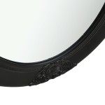vidaXL Oglindă de perete în stil baroc, negru, 50 x 60 cm vidaXL Oglindă de perete în stil baroc, negru, 50 x 60 cm
