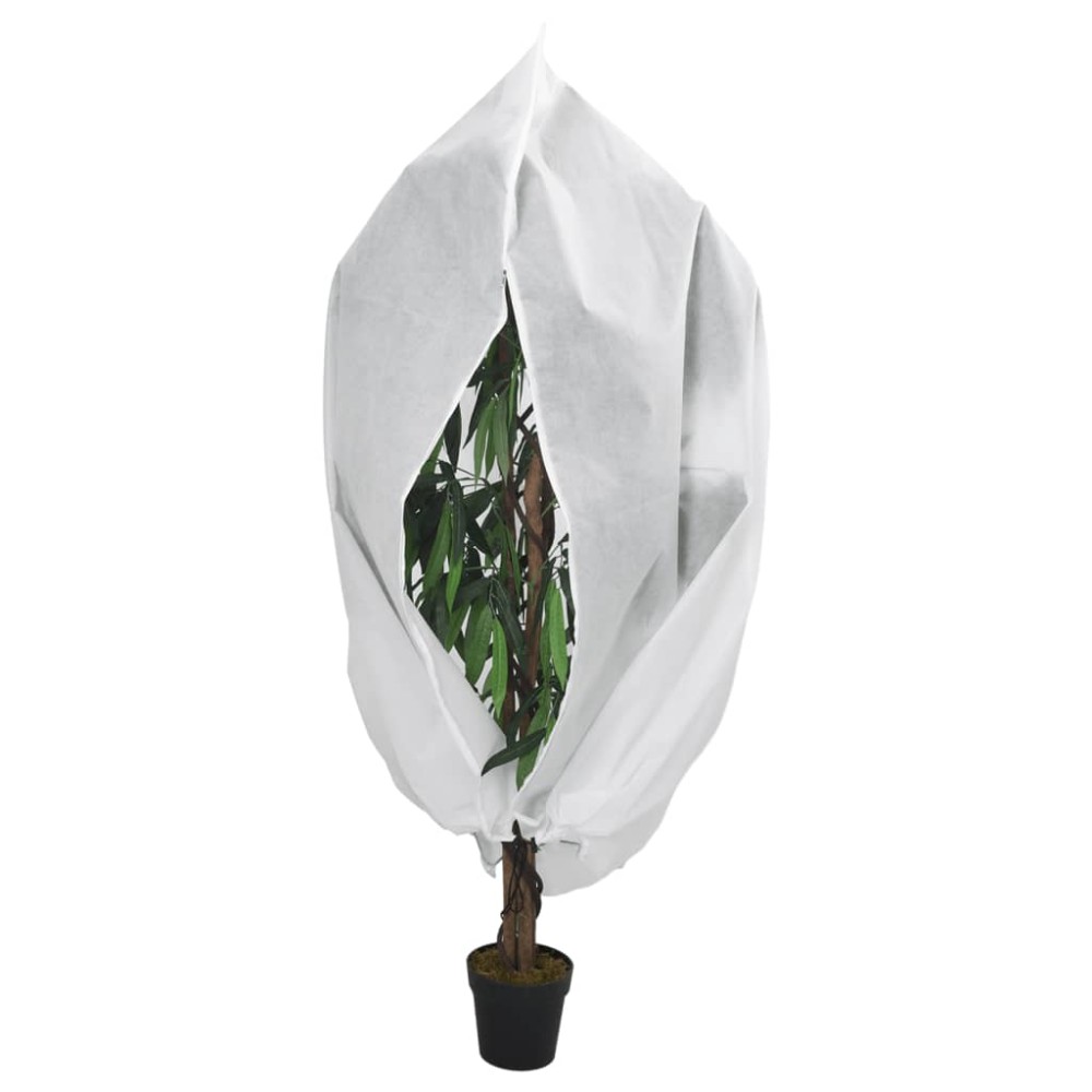 vidaXL Huse de plante din fleece cu fermoar 2 buc 70 g/m² 3,14x2,5 m