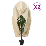 vidaXL Huse de plante din fleece cu fermoar 2 buc. 70 g/m² 3,93x3 m vidaXL Huse de plante din fleece cu fermoar 2 buc. 70 g/m² 3,93x3 m