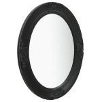 vidaXL Oglindă de perete în stil baroc, negru, 50 x 70 cm vidaXL Oglindă de perete în stil baroc, negru, 50 x 70 cm