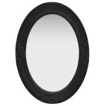 vidaXL Oglindă de perete în stil baroc, negru, 50 x 70 cm vidaXL Oglindă de perete în stil baroc, negru, 50 x 70 cm