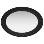vidaXL Oglindă de perete în stil baroc, negru, 50 x 70 cm vidaXL Oglindă de perete în stil baroc, negru, 50 x 70 cm