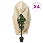 vidaXL Protecție de fleece plante cu fermoar 4 buc 70 g/m² 3,93x3 m vidaXL Protecție de fleece plante cu fermoar 4 buc 70 g/m² 3,93x3 m