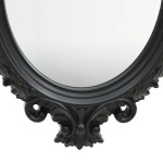 vidaXL Oglindă de perete în stil Castle, negru, 56 x 76 cm vidaXL Oglindă de perete în stil Castle, negru, 56 x 76 cm