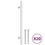 vidaXL Mânere de dulap, 20 buc., argintiu, 160 mm, oțel inoxidabil vidaXL Mânere de dulap, 20 buc., argintiu, 160 mm, oțel inoxidabil