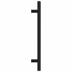 vidaXL Mânere de dulap, 20 buc., negru, 160 mm, oțel inoxidabil