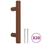 vidaXL Mânere de dulap, 20 buc., bronz, 64 mm, oțel inoxidabil vidaXL Mânere de dulap, 20 buc., bronz, 64 mm, oțel inoxidabil