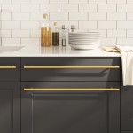 vidaXL Mânere de dulap, 10 buc., auriu, 480 mm, oțel inoxidabil vidaXL Mânere de dulap, 10 buc., auriu, 480 mm, oțel inoxidabil