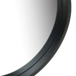 vidaXL Oglindă de perete cu o curea, 40 cm, negru