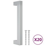 vidaXL Mânere de dulap, 20 buc., argintiu, 128 mm, oțel inoxidabil vidaXL Mânere de dulap, 20 buc., argintiu, 128 mm, oțel inoxidabil