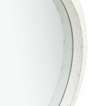vidaXL Oglindă de perete cu o curea, 50 cm, alb vidaXL Oglindă de perete cu o curea, 50 cm, alb