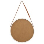 vidaXL Oglindă de perete cu o curea, 50 cm, alb vidaXL Oglindă de perete cu o curea, 50 cm, alb