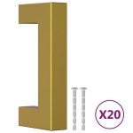 vidaXL Mânere de dulap, 20 buc., auriu, 64 mm, oțel inoxidabil vidaXL Mânere de dulap, 20 buc., auriu, 64 mm, oțel inoxidabil