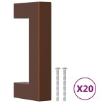 vidaXL Mânere de dulap, 20 buc., bronz, 64 mm, oțel inoxidabil vidaXL Mânere de dulap, 20 buc., bronz, 64 mm, oțel inoxidabil