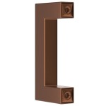 vidaXL Mânere de dulap, 20 buc., bronz, 64 mm, oțel inoxidabil vidaXL Mânere de dulap, 20 buc., bronz, 64 mm, oțel inoxidabil
