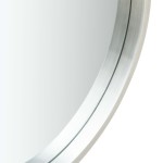 vidaXL Oglindă de perete cu o curea, 50 cm, argintiu vidaXL Oglindă de perete cu o curea, 50 cm, argintiu