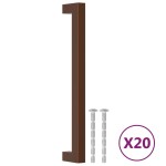 vidaXL Mânere de dulap, 20 buc., bronz, 192 mm, oțel inoxidabil vidaXL Mânere de dulap, 20 buc., bronz, 192 mm, oțel inoxidabil