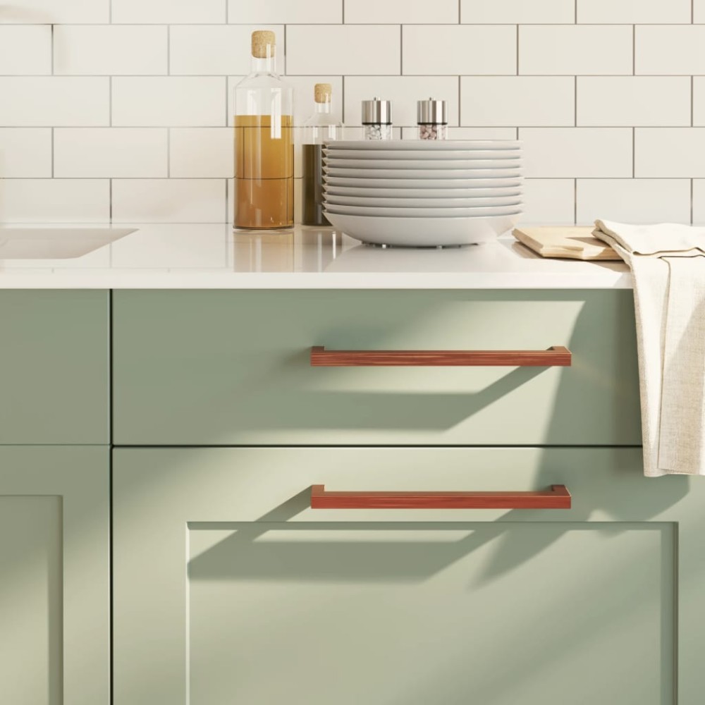 vidaXL Mânere de dulap, 20 buc., bronz, 224 mm, oțel inoxidabil