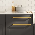 vidaXL Mânere de dulap, 10 buc., auriu, 320 mm, oțel inoxidabil vidaXL Mânere de dulap, 10 buc., auriu, 320 mm, oțel inoxidabil