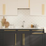 vidaXL Mânere de dulap, 10 buc., auriu, 480 mm, oțel inoxidabil vidaXL Mânere de dulap, 10 buc., auriu, 480 mm, oțel inoxidabil