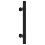 vidaXL Mânere de dulap, 20 buc., negru, 96 mm, oțel inoxidabil