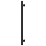 vidaXL Mânere de dulap, 10 buc., negru, 224 mm, oțel inoxidabil