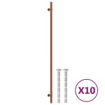 vidaXL Mânere de dulap, 10 buc., bronz, 480 mm, oțel inoxidabil vidaXL Mânere de dulap, 10 buc., bronz, 480 mm, oțel inoxidabil