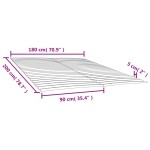 vidaXL Somieră de pat cu 48 de șipci, 2 buc., 90x200 cm vidaXL Somieră de pat cu 48 de șipci, 2 buc., 90x200 cm