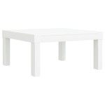 vidaXL Set mobilier de grădină, 3 piese, cu perne, alb, PP
