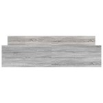vidaXL Cadru de pat cu tăblie la cap/picioare, gri sonoma, 200x200 cm vidaXL Cadru de pat cu tăblie la cap/picioare, gri sonoma, 200x200 cm