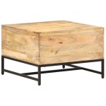 vidaXL Măsuță de cafea, 67x67x45 cm, lemn masiv de mango vidaXL Măsuță de cafea, 67x67x45 cm, lemn masiv de mango