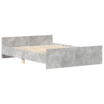 vidaXL Cadru de pat cu tăblie la cap/picioare, gri beton, 140x200 cm vidaXL Cadru de pat cu tăblie la cap/picioare, gri beton, 140x200 cm