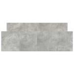 vidaXL Cadru de pat cu tăblie la cap/picioare, gri beton, 140x200 cm vidaXL Cadru de pat cu tăblie la cap/picioare, gri beton, 140x200 cm