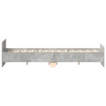 vidaXL Cadru de pat cu tăblie la cap/picioare, gri beton, 140x200 cm vidaXL Cadru de pat cu tăblie la cap/picioare, gri beton, 140x200 cm