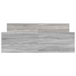vidaXL Cadru de pat cu tăblie la cap/picioare, gri sonoma, 150x200 cm vidaXL Cadru de pat cu tăblie la cap/picioare, gri sonoma, 150x200 cm