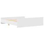 vidaXL Cadru de pat cu tăblie la cap/picioare, alb, 160x200 cm vidaXL Cadru de pat cu tăblie la cap/picioare, alb, 160x200 cm